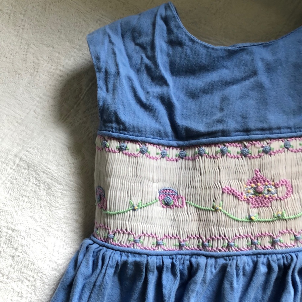 Kids Tea Party Smocked dress